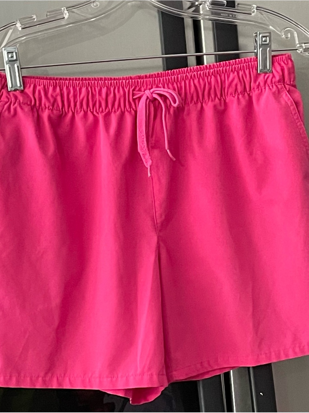 Reel Legends Hot Pink Elastic Drawstring Athletic Shorts